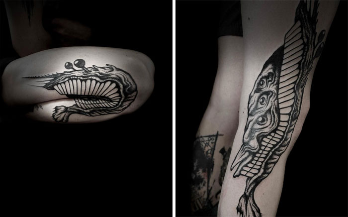 Hidden Legs Arms Bending Tattoos Veks Van Hillik 637B8Dc6Bd052 700