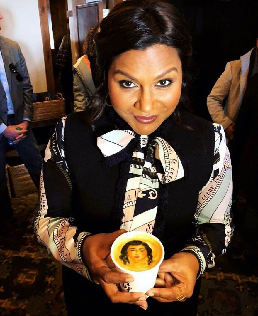 This Barista Is Painting Portraits Of Celebrities In Cafe And Surprises Them 64A6A3A3D405E 880