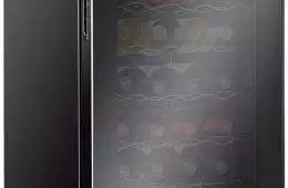 Ivation 28 Bottle Compressor Wine Cooler Refrigerator W/Lock | Large Freestanding Wine Cellar For Red, White, Champagne Or Sparkling Wine | 41F64F Digital Temperature Control Fridge Glass Door Black