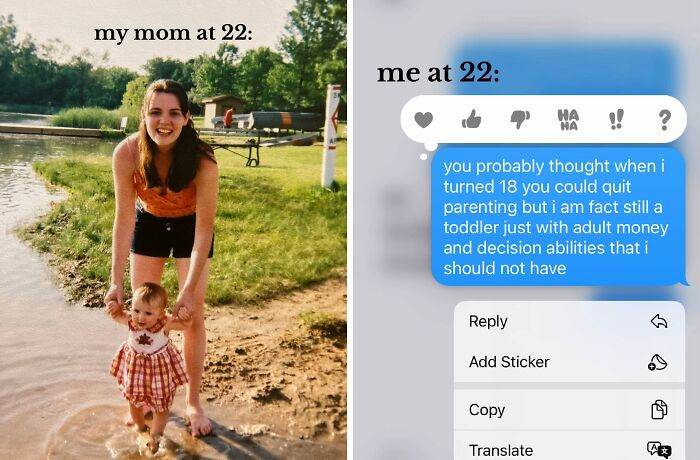 30 Hilarious Contrasts Between Parents and Their Younger Selves 