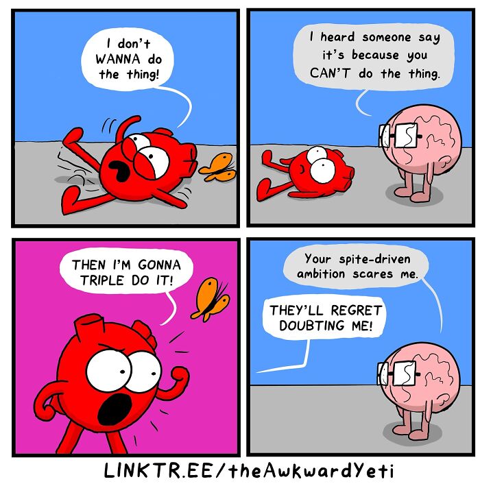 Battle Royale The Hilarious Showdown Between Heart and Brain in Comic Form New Pics 6617f86a5f603 700 1