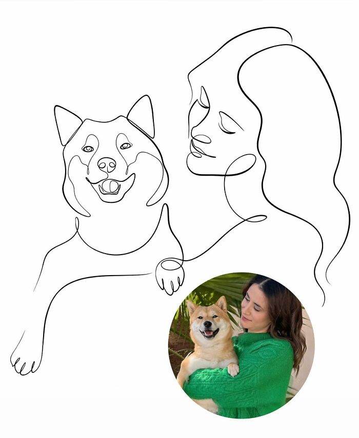 One Line Wonders The Artist Captivating the Internet 28 Pics 66f3b39abaec0 700