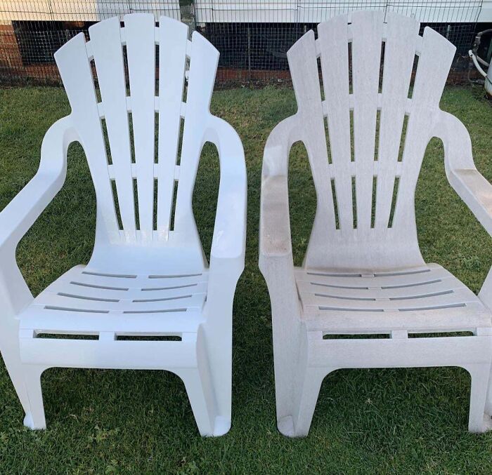 67234Ae462390 So My Dad Sent Me Some Before And Afters Of The Garden Chairs He Power Washed To Get Internet Points
