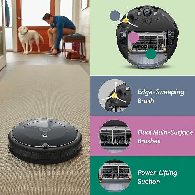 iRobot Roomba 694 Robot VacuumWiFi Connectivity, Personalized Cleaning Recommendations, Works with Alexa, Good for Pet Hair, Carpets, Hard Floors, SelfCharging