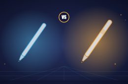 Two White Styluses Side By Side, Illustration For The Apple Pencil Pro Vs Apple Pencil 2Nd Generation Comparison