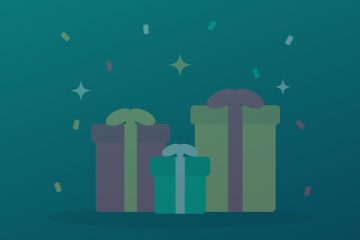 Stack Of Wrapped Gift Boxes On A Teal Background, Illustration For The Black Friday Gadget Gifts For Guys List
