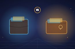 Two Slim Leather Wallets With Cards, Illustration For An Rfid Blocking Slim Wallet Comparison