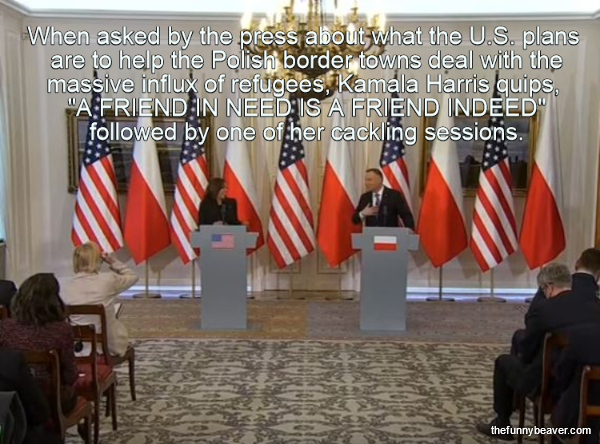  When asked by the press about what the U.S. plans  are to help the Polish border towns...